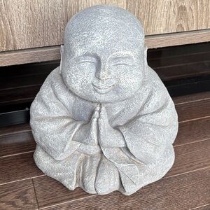 Gray Stone Buddha Statue